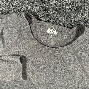REI Co-op Performance Top Womens L Gray Heathered Long Sleeve Hiking Athletic